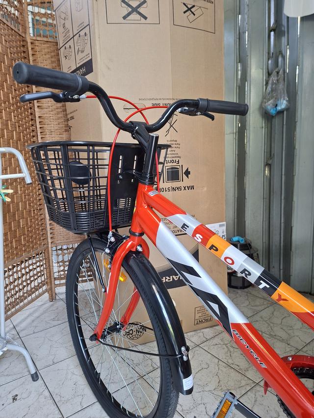 จักรยานแม่บ้านLAรุ่นE-SPORTY24"สีแดง รูปที่ 5