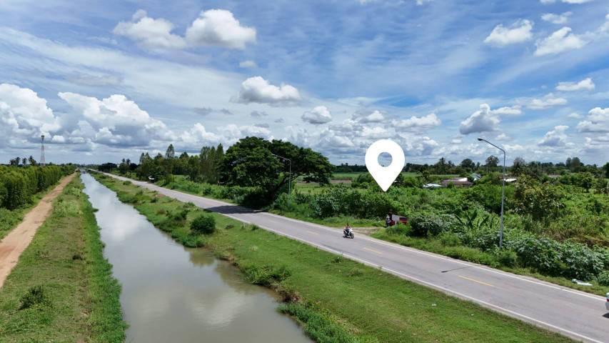ที่ดินสวยถมแล้ว ติดคลองส่งน้ำชลประทาน วิวสวย อำเภอท่าม่วง กาญจนบุรี 3