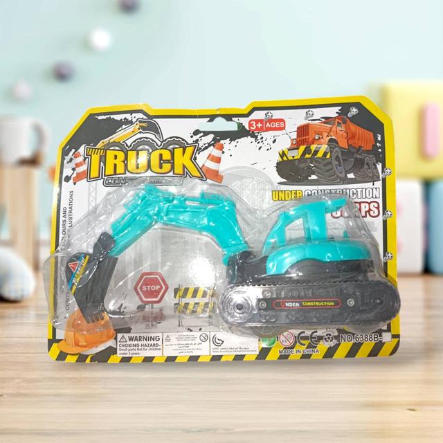 TRUCK CONSTRUCTION รถก่อสร้าง รถขนทราย รถแมคโคร เล่นมือ คละสี 2