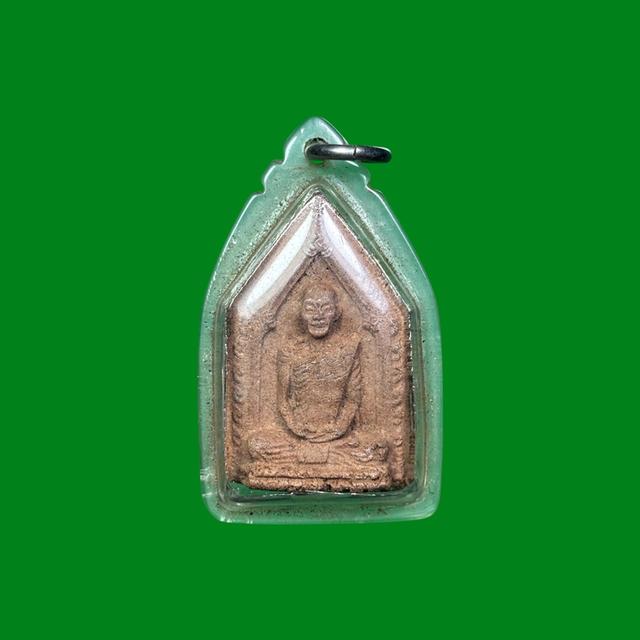 พระผงรูปเหมือนห้าเหลี่ยมเจ้าคุณนร วัดเทพศิรินทร์ กทม. ปี 2514 เนื้อแดง สวยเดิม