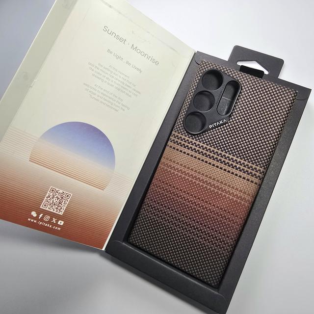 Pitaka Fusion Weaving MagEZ Case 4 Galaxy S24 Ultra (สี Sunset) 2