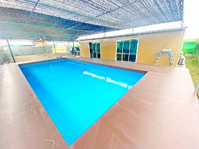 APL สุวรรณภูมิ 2.2 กม. หลวงแพ่ง 182 ตร.วา.ให้เช่า Pool Villa บ้าน 6 แอร์ 4 นอน ม.พระจอมเกล้าลาดกระบัง 4กม. เฟอร์ เครื่อง 1