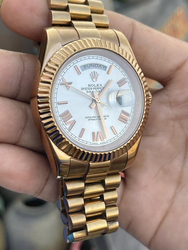 นาฬิกาข้อมือโรเล็กซ์ รุ่น DayDate เดย์-เดท ทองคำชมพู 18กะรัต 7
