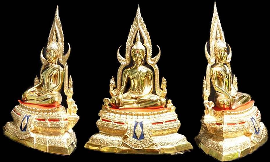 เครื่องพระพุทธชินราช จ. พิษณุโลก ซุ้มถอดได้ ฐานหน้าอกเลาเนื้อทองเหลืองขัดมัน หน้าตัก 4.5 นิ้ว ขนาดความสูงรวมซุ้ม 12 นิ้ว