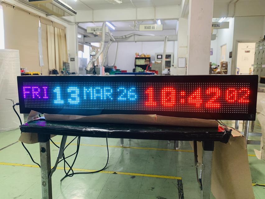 นาฬิกาดิจิตอล ติดผนัง ติดในอาคาร ติดนอกอาคาร