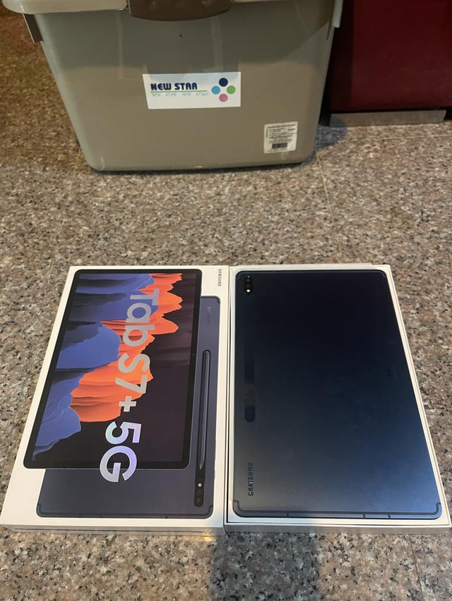 ขายSamsungTabS7Plus5GสีหายากMystic Navy256กิ๊กสูนTrueยกกล่องอีมี่ตรงไร้รอยตกใช้งานดีถูกๆ 2