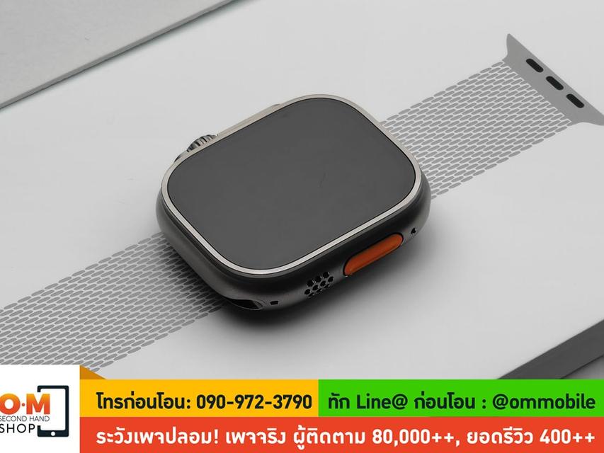 ขาย/แลก Apple Watch Ultra2 49mm Titanium Case With Titanium Milanese Loop ศูนย์ไทย ประกัน Apple Care+ 31/10/2026 เพียง 27,990 บาท 2