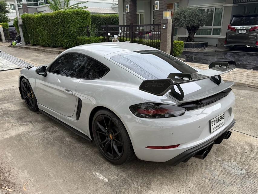 PORSCHE 718 CAYMAN 2.0 Turbo 2018 สีดำ WRAP สีเทา ชุดแต่ง GT4 RS รอบคัน รถสวยสุด ออฟชั่นล้น รูปที่ 13