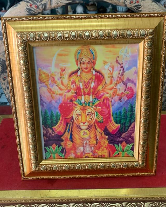 ภาพพระแม่ทรงเสือ พร้อมกรอบ 5