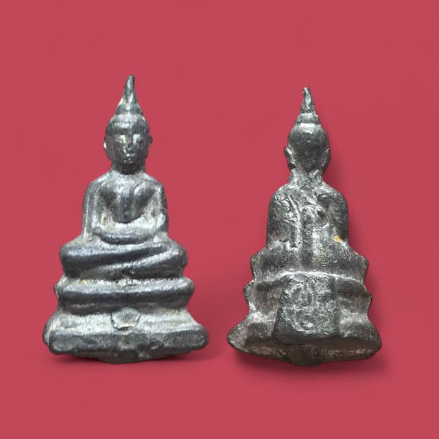 พระพิมพ์สมาธิ กรุวัดเลียบราชบำรุง กทม เนื้อชินเงิน