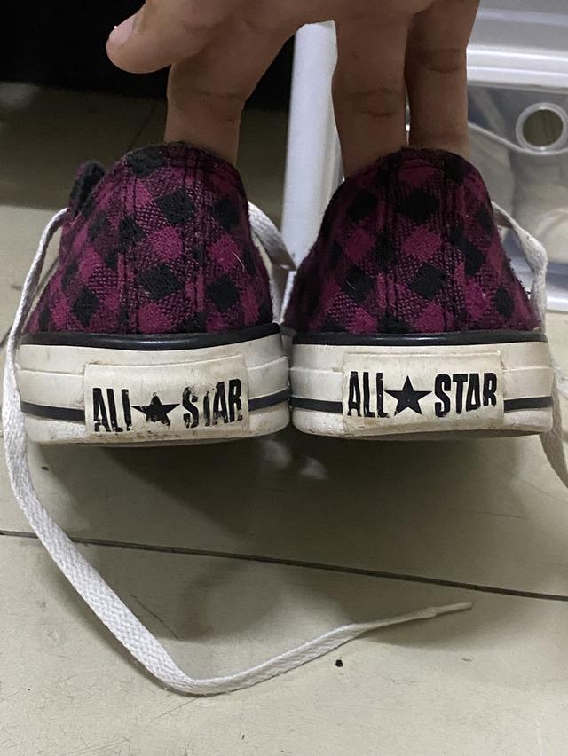 Converse All Star มือ2 ผ้าสก็อต 7/41-26.0 (ป้ายหลุด) 2