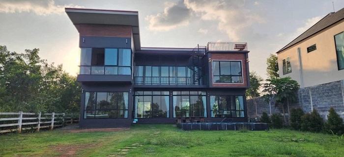 ขายบ้านเดี่ยววิวสวยสไตล์พูลวิลล่า วิวสวย หมู่บ้าน the paradis ถนนธนะรัชต์ ปากช่อง นครราชสีมา. 2