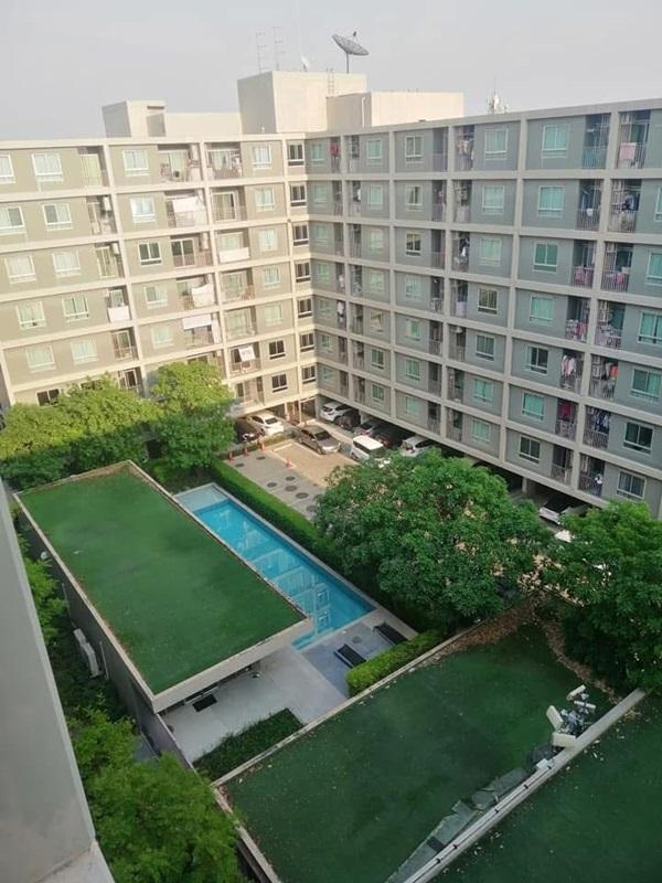 ให้เช่า คอนโด ยู รัชโยธิน ห้องริม วิวสระน้ำ ชั้น 8 บนสุด เฟอร์พร้อมอยู่ Tel 0626599246 7