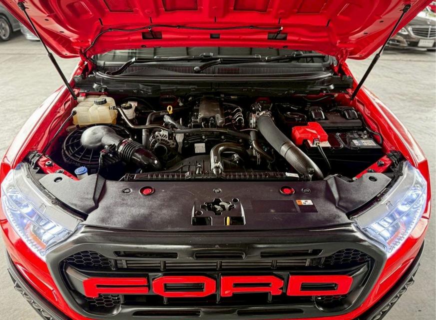 ปี 2021 FORD RANGER, 2.2 XL+ โฉม HI-RIDER DOUBLE CAB สีแดง เกียร์ธรรมดา 6 สปีด 7