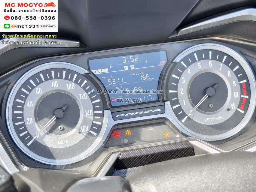 Forza 300 2020 วิ่ง5000โล รถบ้านแท้มือเดียว เครื่องท่อเดิมๆ กุญแจบุคเซอวิสครบ No1147 6