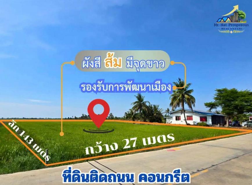 ขายที่ดินเปล่า 951 ตารางวา ใกล้ถนน 304 ตำบลคลองอุดมชลจร เมืองฉะเชิงเทรา ใกล้แม็คโคร ฉะเชิงเทรา 2