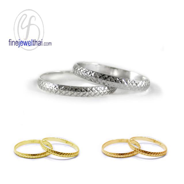 Finejewelthai แหวนคู่รักสำหรับคนรุ่นใหม่ ดีไซน์มินิมอล มีเอกลักษณ์ RC123900
