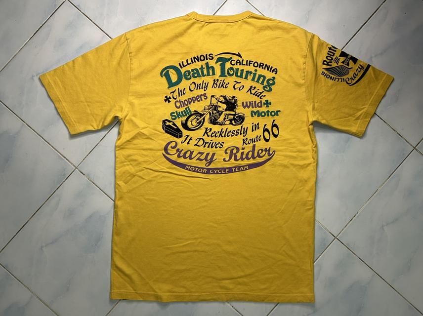 ⚡ [Full Option] INFINITY Biker Tee - งานปักลูกโซ่ หน้า-หลัง เต็มระบบ! 🏍️ รูปที่ 2