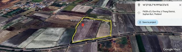 ขายที่ดินโฉนด 17-1-84 ไร่ ติดถนนสาย SP.3461 มีคลองชลประทาน ตำบลดอนคา อำเภออู่ทอง จังหวัดสุพรรณบุรี 5
