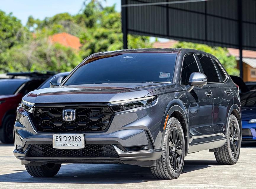ปี 2023 HONDA CRV, 2.0 eHEV ES โฉม ปี23-ปัจจุบันสีเทา เบนซิน/ไฮบริด หลังคาพานอรามิคซันรูฟ