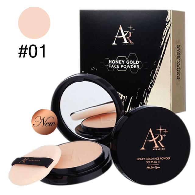 แป้งพัฟออร่าริช Aura Rich Goldden honey Powder SPF35 PA+++ No.01 ราคาส่งถูกๆ 6