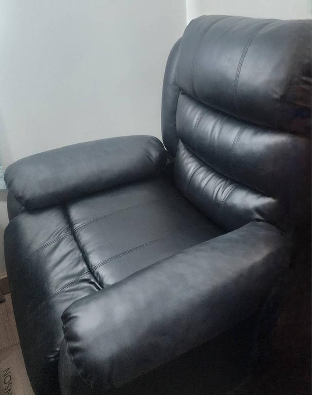Furinbox โซฟาปรับระดับ 1 ที่นั่ง รุ่น LEMMA - สีดํา เบาะกว้าง นั่งสบาย สภาพดีมาก 4