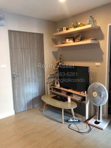 S68-01-008 ขายห้องชุด Metroluxe Ratchada ขนาด 28.36 ตรม ชั้น 4 วิวสระ ห้องพร้อมอยู่ เฟอร์นิเจอร์ครบ เครื่องใช้ไฟฟ้าครบ