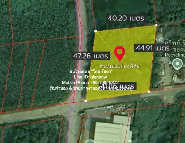 ที่ดิน ขายที่ดินเปล่า (แปลงหัวมุม) แถวพุทธมณฑลสาย 4 จ.นครปฐม 1-0-45 ไร่ (445 ตร.ว.), ราคา 4.45 ล้านบาท (4 ล้านบาท/ไร่) ร 2
