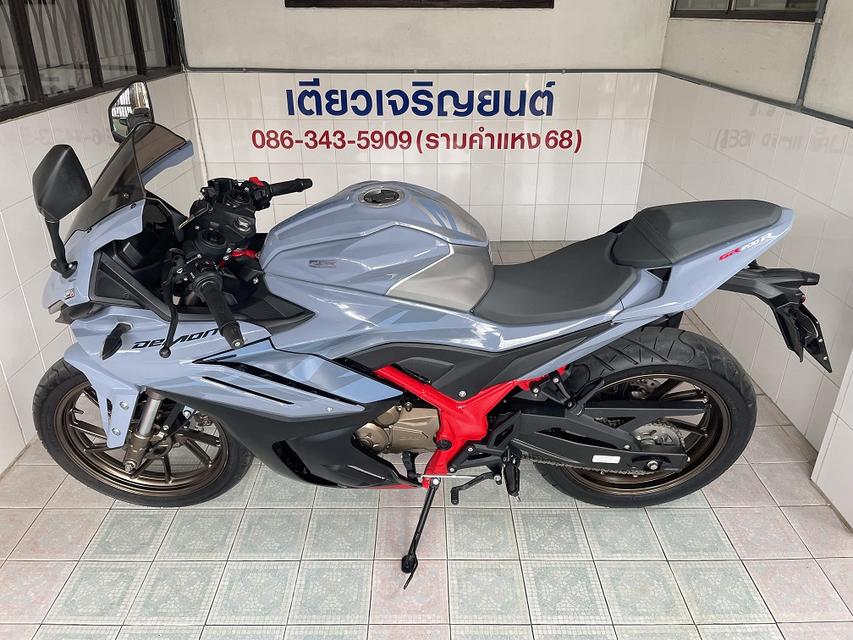 Demon GR200 4V กุญแจ2ดอก รถมือเดียว เครื่องเดิม ศูนย์ดี ชุดสีสวย เอกสารครบ มีรับประกัน ผ่อนได้ วิ่ง9000 กลางปี66 4