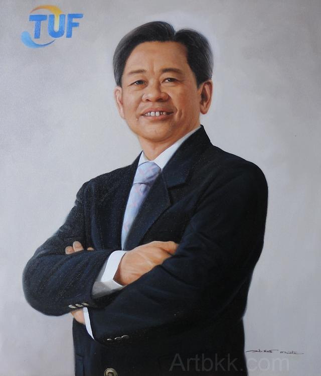 ของขวัญวันเกษียณอายุราชการภาพวาดสีน้ำมันคนเหมือน
