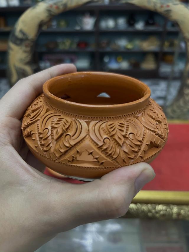 ผอบดินเผาแกะสลักลาย ผอบดินเผาแกะสลักลาย 4