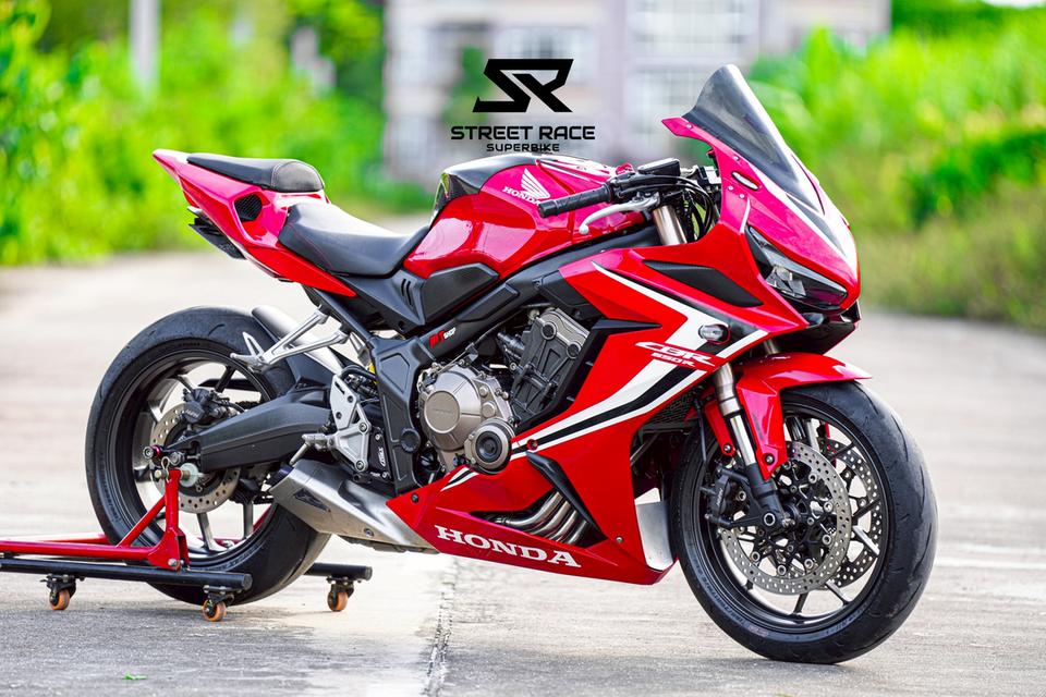 Honda CBR650R 2019 แดง รถปี 2019 รถสวย สภาพดี ท้ายสปอรท ของท่วม 6