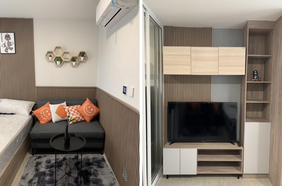 Condo Kave Town Island ติดมหาลัยกรุงเทพ รังสิต 1นอน ชั้น5 ตึก D ทิศเหนือ ตกแต่งครบ 2