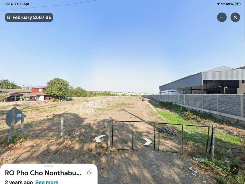 ขายที่ดินติดถนนเลียบคลองโต๊ะใหม่ ห่างถนนวัดลาดปลาดุก 450 เมตร นนทบุรี 5