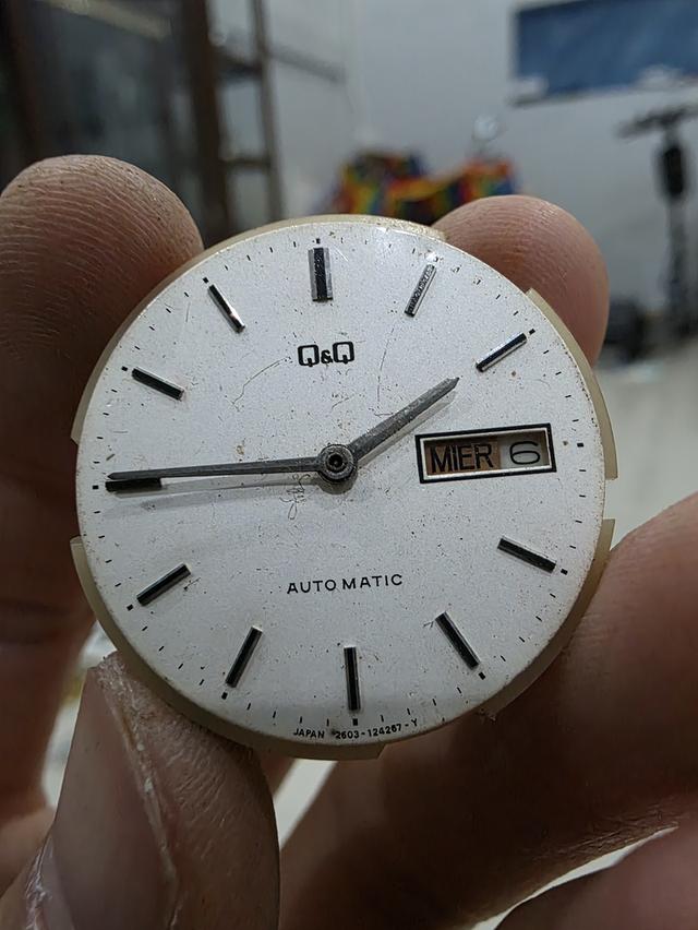 A.อะไหล่ เครื่องพร้อมหน้าปัด นาฬิกา Q&Q CITIZEN WATCH PARTS AUTOMATIC ของเก่าเก็บ สวยหายาก รุ่นเก่า ขายตามสภาพ พร้อมส่ง