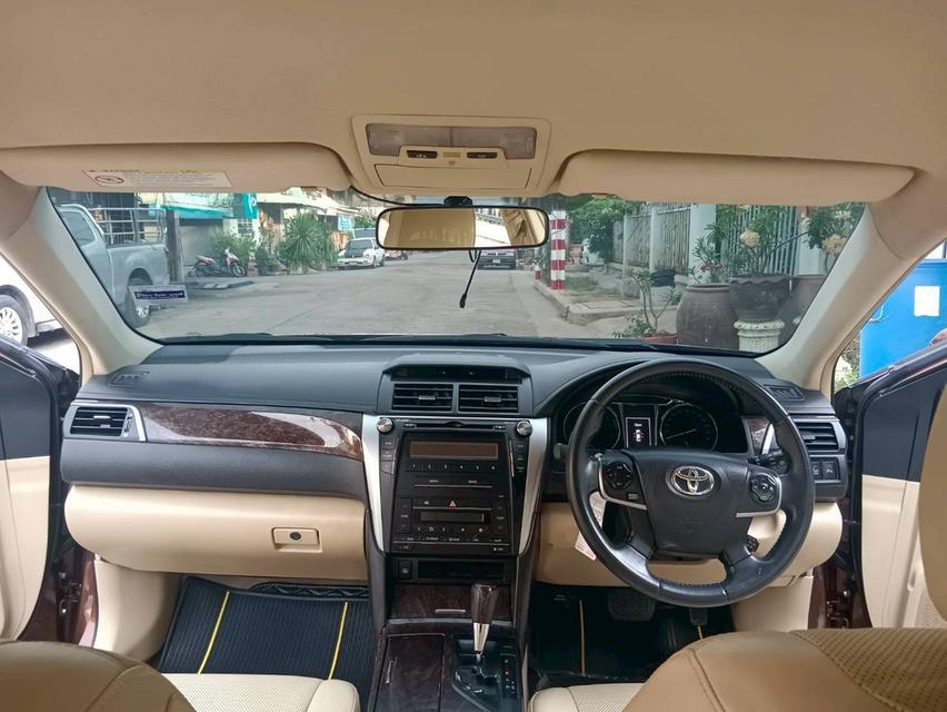 Toyota #Camry 2.0G D4S 2016 MNC เครื่อง D4S เกียร์ ออโต้ มือเดียวป้ายแดง เข้าศูนย์ทุกระยะ สีน้ำตาลรถจริงสวยกว่าในรูป✌(ไมล์166,432โล) 💸เสนอราคาเพีย รูปที่ 16