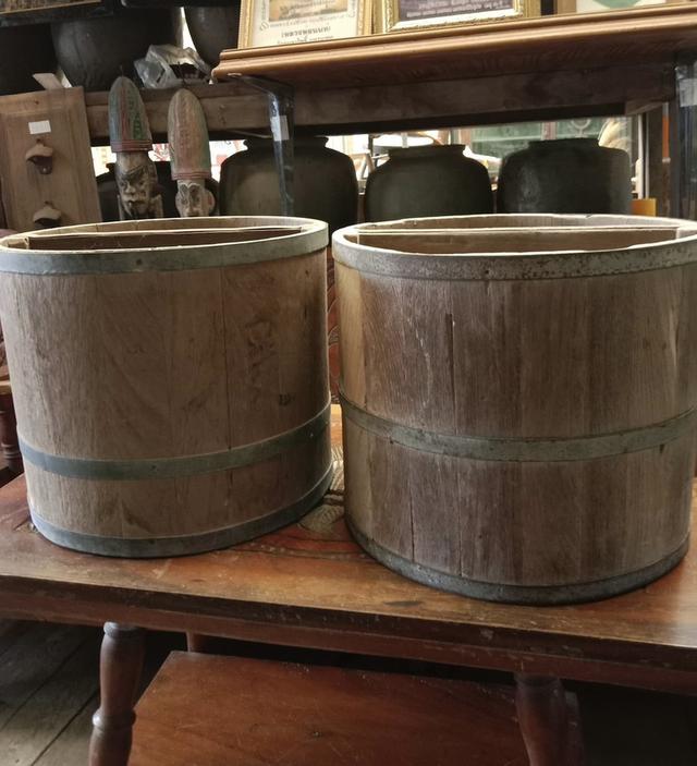 ถังไม้ตวงข้าวสาร ขนาด20ลิตร ถังตวงข้าวโบราณ 2