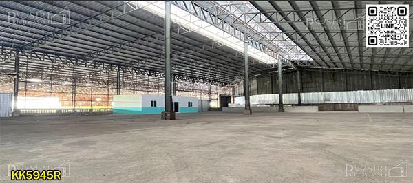โกดังให้เช่า ราคาถูก 50 บาท/ตร.ม. นครปฐม แบ่งเช่าได้ 500-4,000 ตร.ม. ถนนกว้าง เดินทางง่าย เทรลเลอร์เข้า-ออกสะดวก ใกล้แม็คโครนครปฐม-KK5945R 1