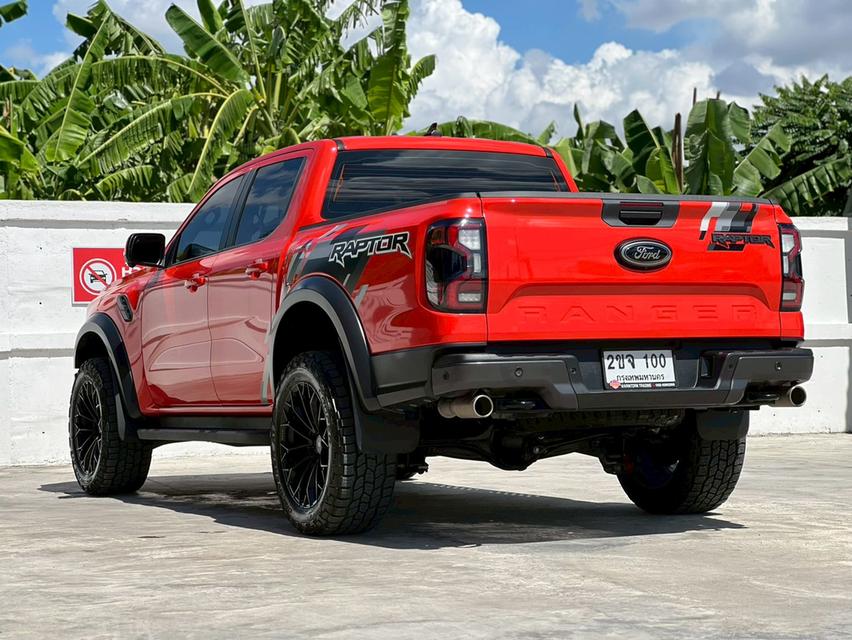 ปี 2022 FORD RANGER, 3.0 RAPTOR ECOBOOST 4WD โฉม DOUBLE CAB สีส้ม สวยจัดๆ เกียร์ออโต้ 10 สปีด เครื่องเบนซินล้วน
