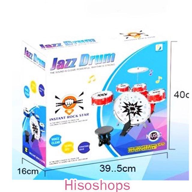 JAZZ DRUM ชุดกลอง 5 ใบ พร้อมเก้าอี้ ขนาดใหญ่ สีสันสวยงามสดใส