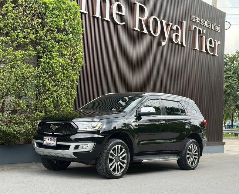 Ford Everest 2.0 Bi-Turbo 4WD Titanium Plus สีดำ ปี 2018 รถสวย เจ้าของดูแลดี เคลือบแก้วจอดในร่มตลอด 