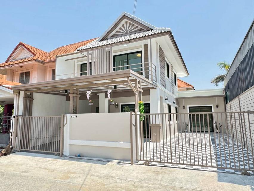 หมู่บ้านพฤกษา 33 ซอยวัดลาดปลาดุกบ้านแฝด 2 ชั้น ตกแต่งใหม่พร้อมอยู่ มีรถประจำทางเข้าในหมู่บ้าน ทำเลดี 2