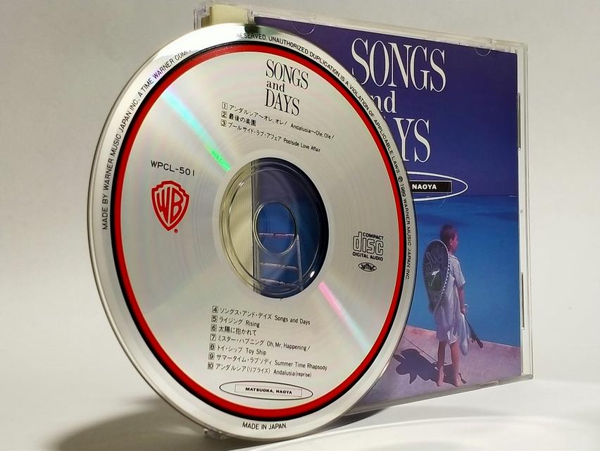 Naoya Matsuoka ชุด SONGS and DAYS ซีดีเพลง