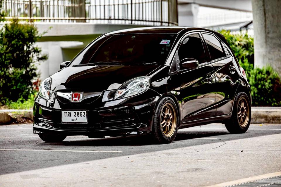 Honda Brio 1.2V ท๊อปสุด ปี 2012 เกียร์ออโต้ สีดำ