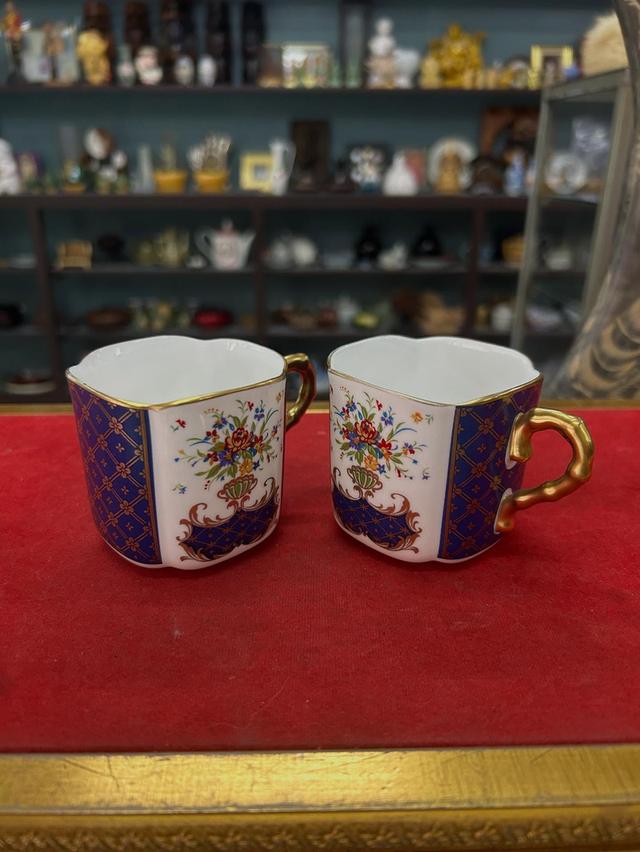 แก้วชา(คู่)เซรามิก bone china งานญี่ปุ่น 4