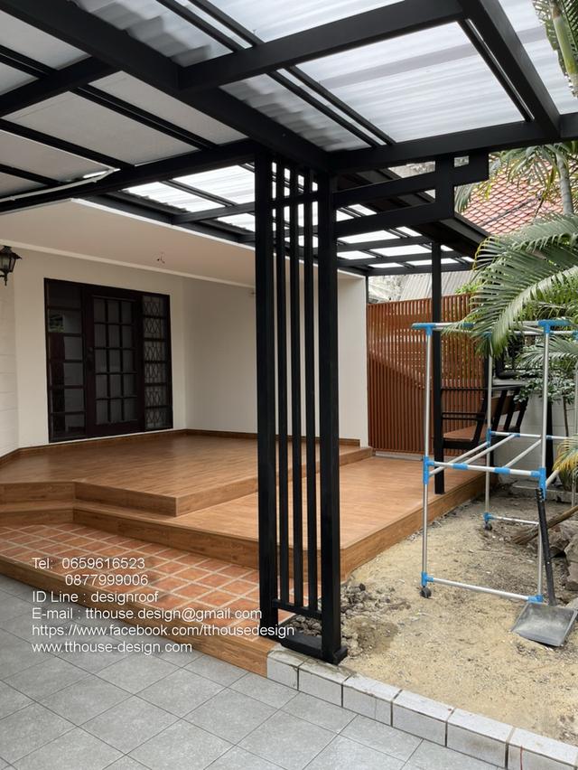 ต่อเติมโครงหลังคาบ้าน แบบโมเดิร์น รูปย่อยที่ 2