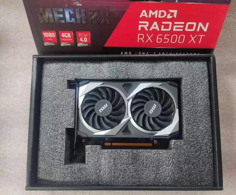 AMD RX 6500XT/4GB มือสอง ประกันยังเหลือ 1