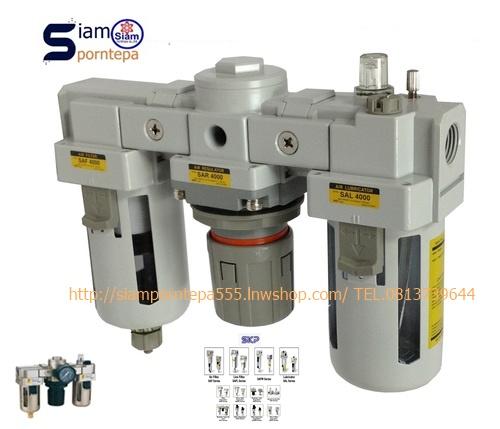 SAU400-04BG SKP Filter regulator 3 unit size 1/2" Manaul ปรับมือ pressure 0-10bar(kg/cm2) 150psi korea 1
