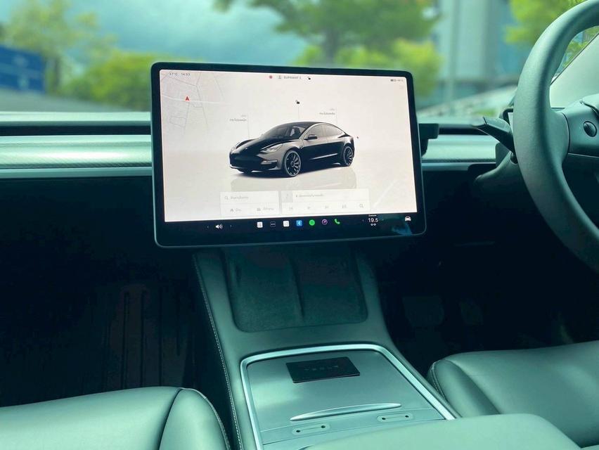 TESLA MODEL3 Long Range 2023 รถสีดำแร็บฟิล์มสีเทามา สวยปิ้งเลย 16