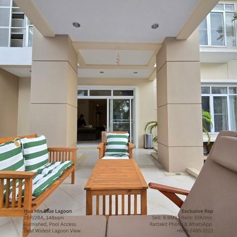 ขายคอนโด 2 ห้องนอน ชั้น1 สระ 148 ตร.ม. ใกล้ทะเลหัวหิน ชะอำระยะเดินได้ (Condo for Sale 2 Bedrooms Pool Access 148 sq. m.) 6